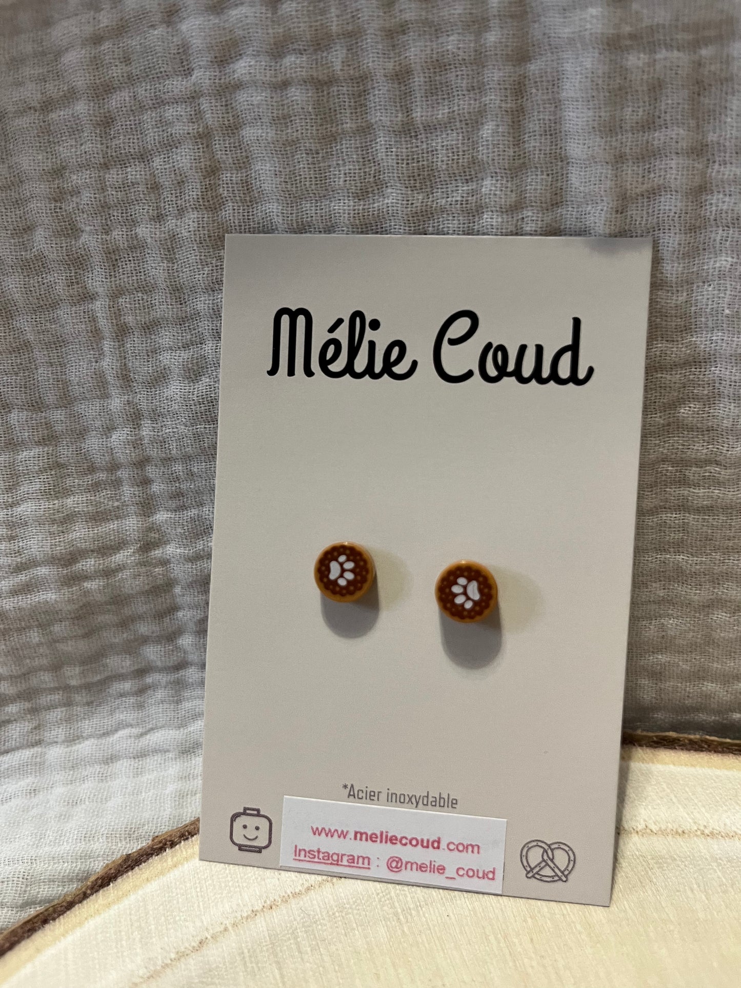 Boucles d’oreilles puces pattes