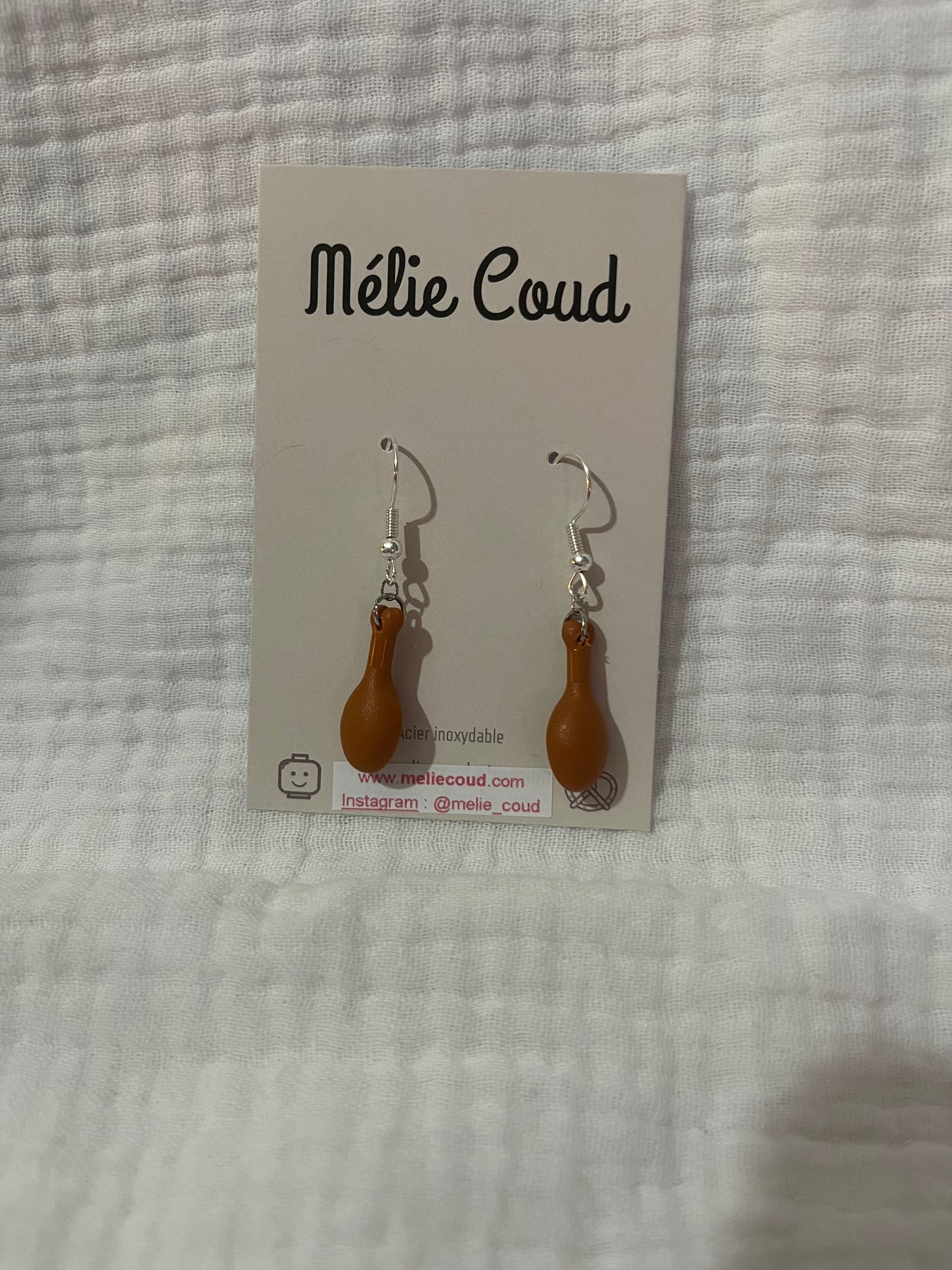 Boucles d'oreilles cuisses de poulet